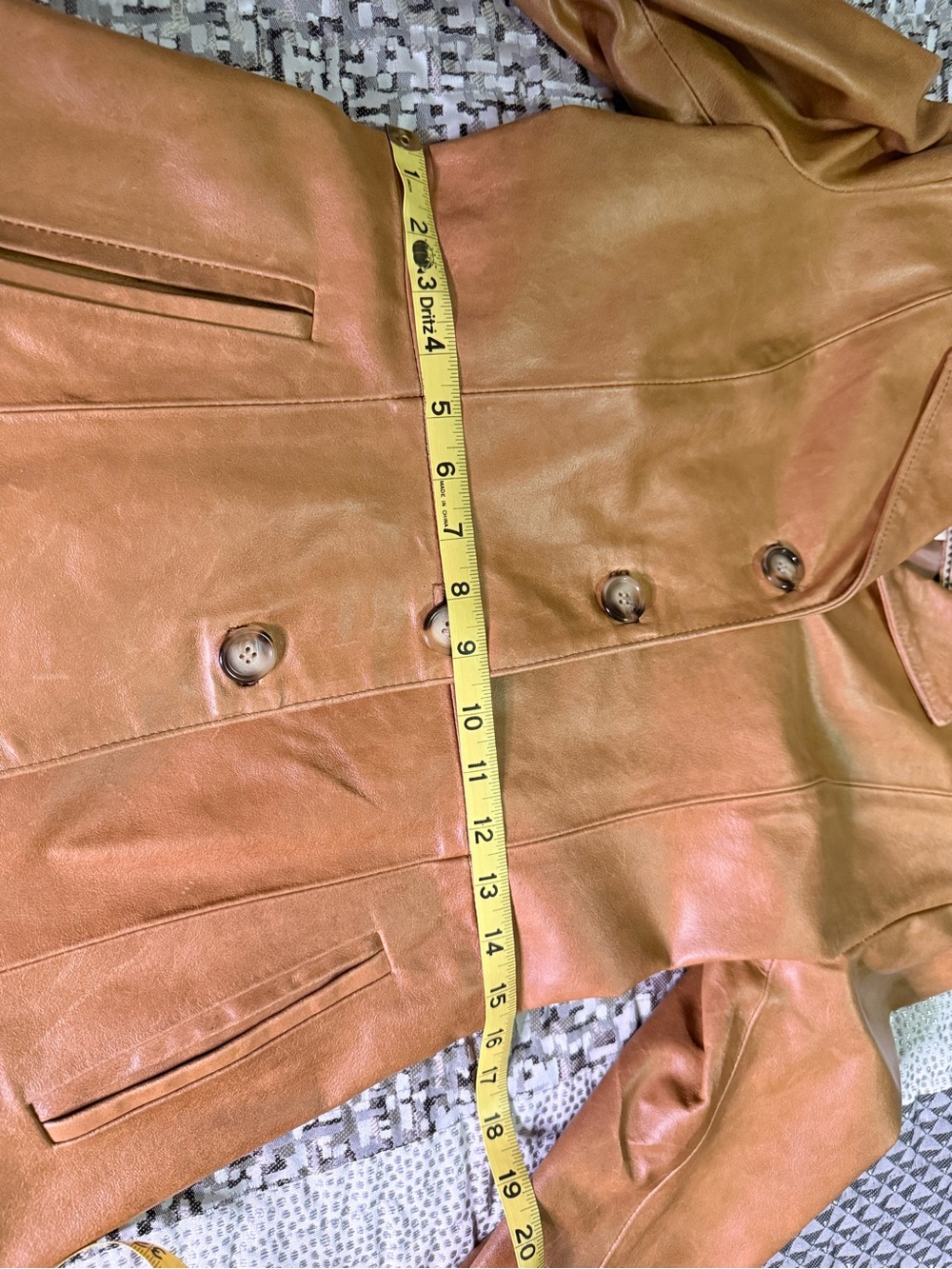 Vintage | Vera Pelle | Italian Leather Jacket | Women’s Size S | Camel Tan - Picture 11 of 12